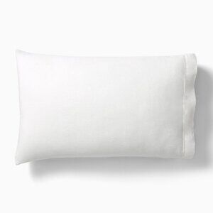 NWT West Elm Signature Tencel Linen White King Pillowcases - Set of 2